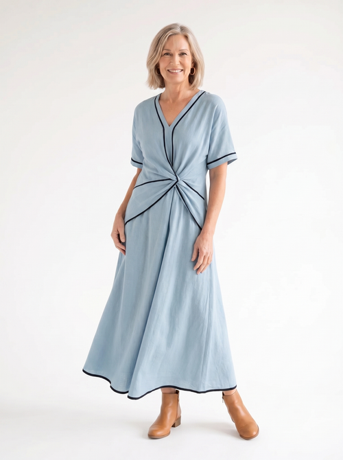 Erykahhh | Elegante Gestreepte Zomerjurk voor Ultiem Comfort