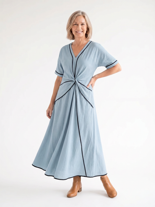 Erykahhh | Elegante Gestreepte Zomerjurk voor Ultiem Comfort